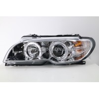 BMW E46 03-05 2D Chrome Projector Headlamp w Ring